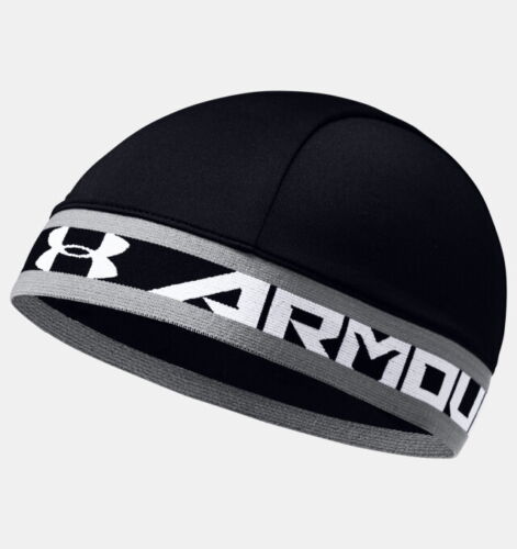 Under Armour - Black/White Moisture Wicking Skull Wrap Cap
