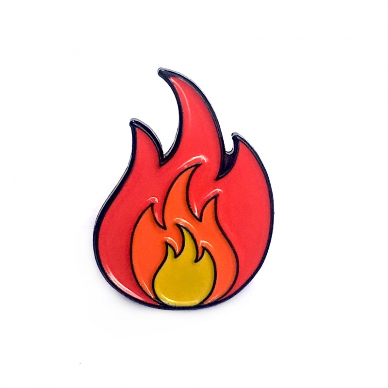 Fire Emoji Pin
