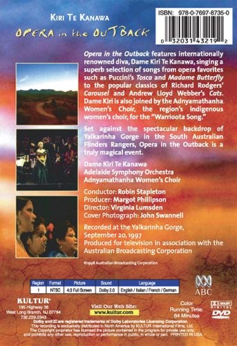 Kiri Te Kanawa: Opera in the Outback (Opera Australia) DVD 5 Opera