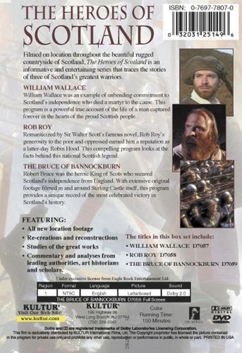 HEROES OF SCOTLAND BOX SET (Cromwell 3 Pack) DVD 5 (3) History