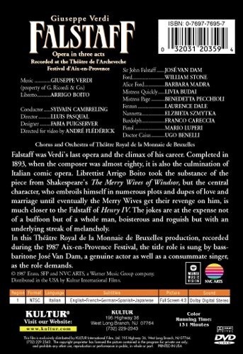 FALSTAFF (Théâtre Royal de la Monnaie de Bruxelles) DVD 9 Opera