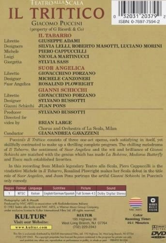IL TRITTICO (Teatro La Scala) DVD 9 Opera
