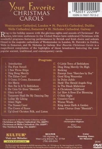YOUR FAVORITE CHRISTMAS CAROLS DVD 5 Classical Music