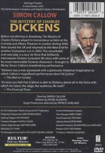 THE MYSTERY OF CHARLES DICKENS DVD 5 Theatre & Film