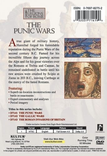THE LEGIONS OF ROME: The Punic Wars DVD 5 History