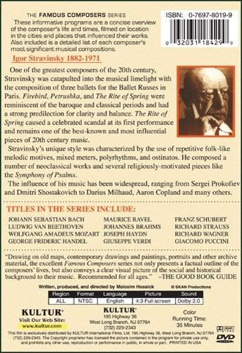 Famous Composers: Igor Stravinsky DVD 5 - Classical Music Educational Resource