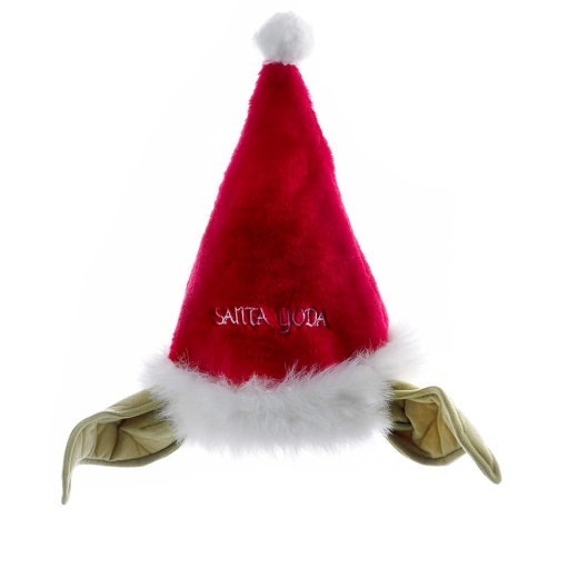 Star Wars Plush Yoda Santa Hat With Bendable Ears