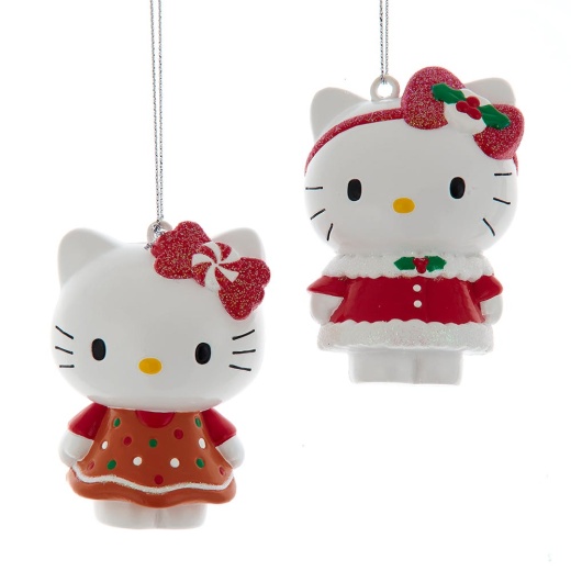 Hello Kitty Ornaments, 2 Assorted