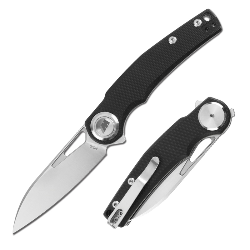 8" Black G10 Handle Folding Knife