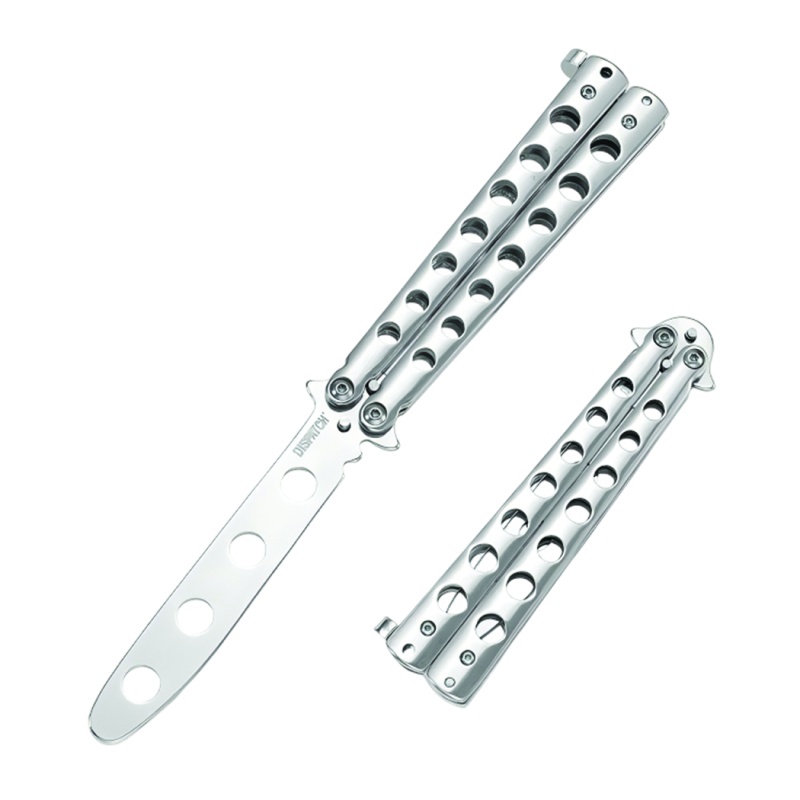 Dispatch 5" Silver Balisong Trainer For Cs Go Training