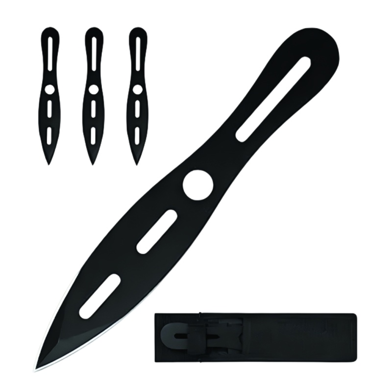 Dispatch 8.5" Throwing Knife Set – 3Pcs 3Cr13 Steel With Sheath