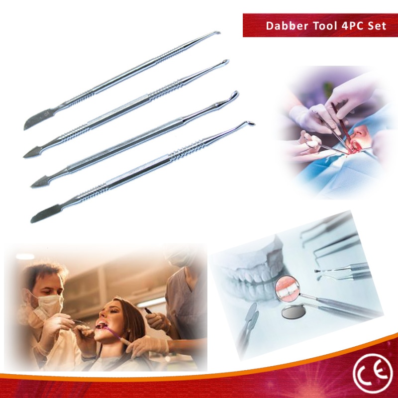 New (4Pc) 6" Stainless Steel Probe Wax Carver Set Sharp Tools Good Quality