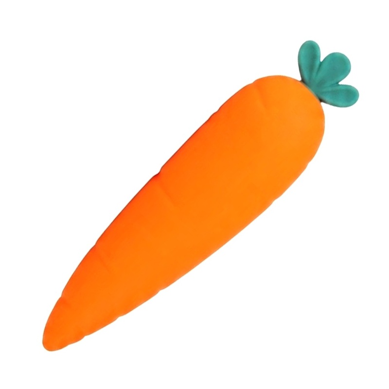 Mega Fruit Cartoon Carrot Stress Relief Toy – Orange Color – 6-Piece Wholesale Box