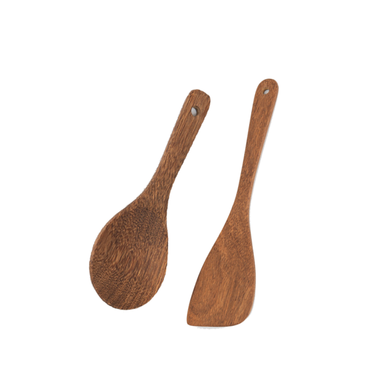 Wooden Set - Spoon And Spatula