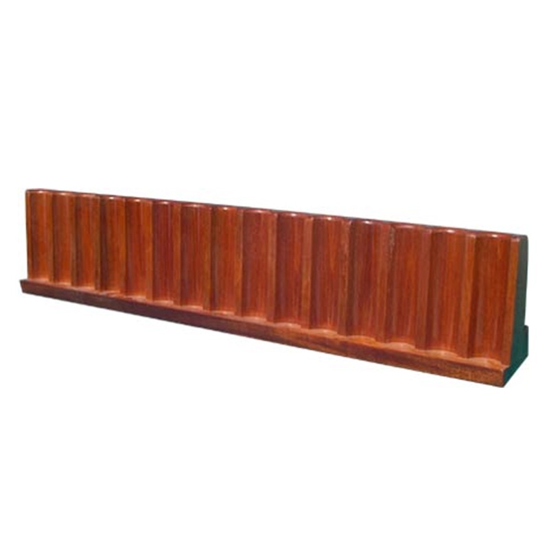 Craps Chip Rack Upright, Mahogany, 15 Rows/600 Chips (For 10 Ft. Tables)