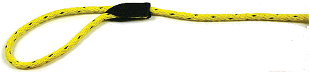 Leather Brothers British Rope Slip Lead 6' Blue/Yellow