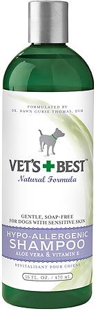 Vets Best Hypo Shampoo 16oz for Sensitive Skin Dogs