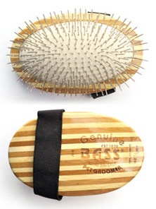 Bass Pet Groomer Wire Palm Brush for a Healthy Coat