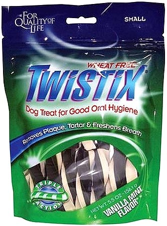 N-Bone Twistix Vanilla Mint 5.5Oz S - Delicious Dental Chews for Dogs