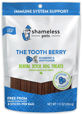 Shameless Pets Dental Sticks - The Tooth Berry 7.2Oz