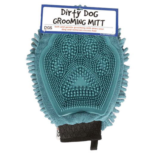 DGS Dirty Dog Grooming Mitt Pacific Blue - The Ultimate Dog Grooming Tool