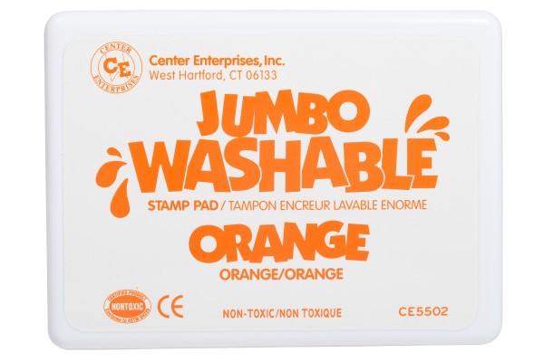 Jumbo Washable Stamp Pad - Orange