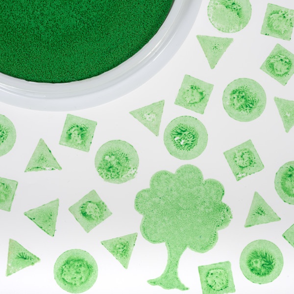 Jumbo Circular Washable Stamp Pad - Green