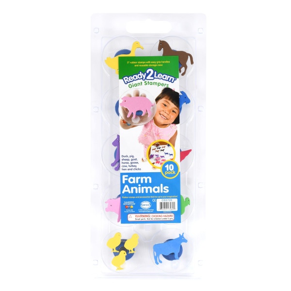 Giant Stampers - Farm Animals - Set Of 10