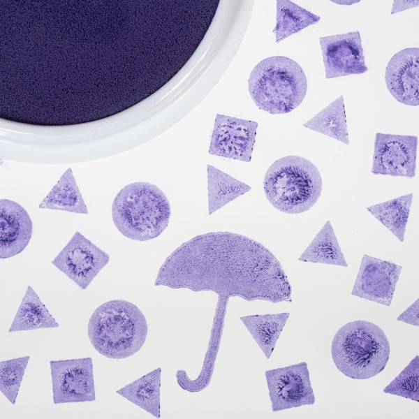 Jumbo Circular Washable Stamp Pad - Purple