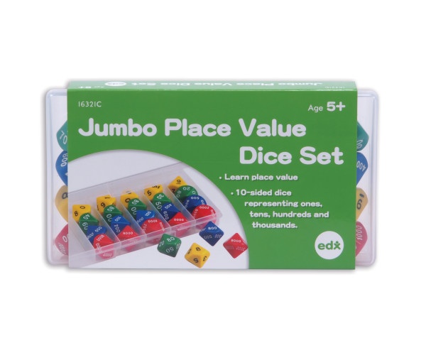 Jumbo Place Value Dice Classroom Set