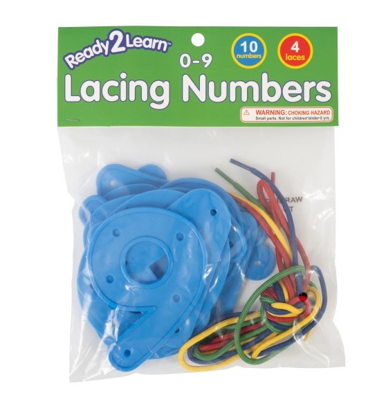 Lacing Numbers - 0-9 - Set Of 14
