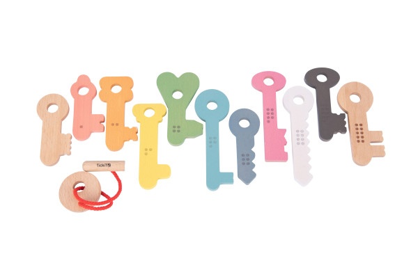 Rainbow Wooden Keys