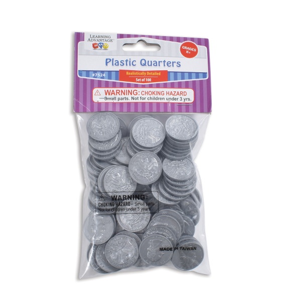 Play Coins - Quarters - Set Of 100