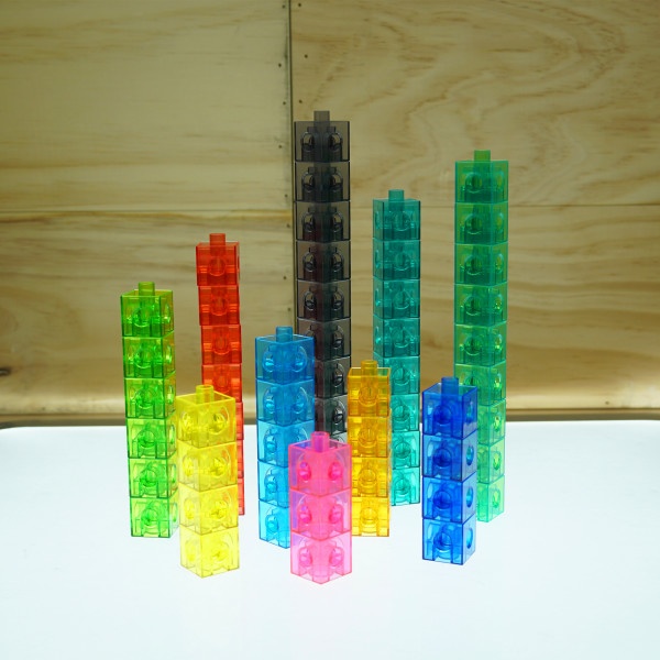 Linking Cubes - Set Of 100 - Translucent