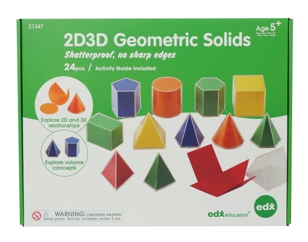 2D3d Geometric Solids - 12 Shapes