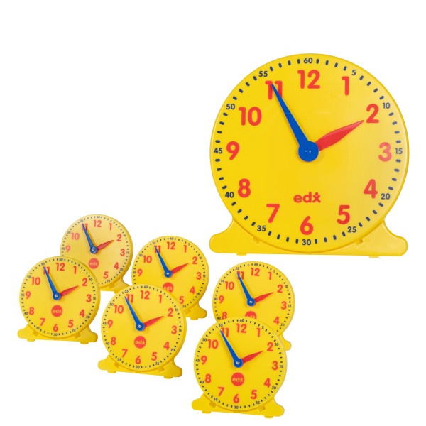 Geared 12-Hour Time Clock - Student Size - 6