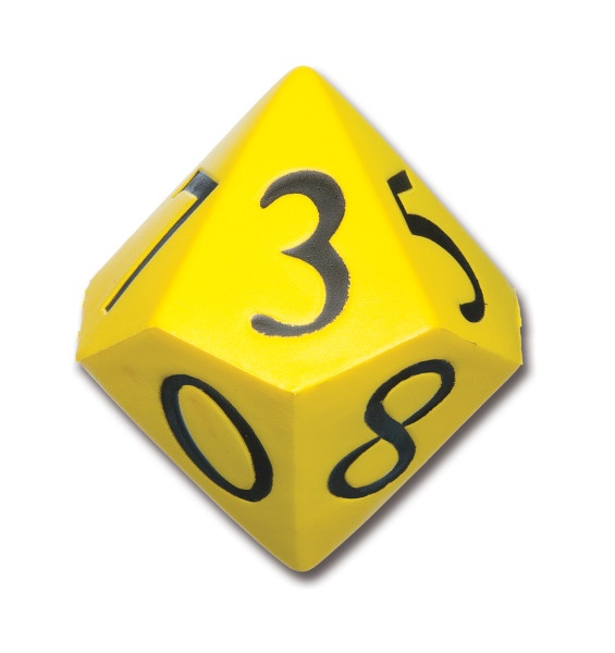 10-Sided Die - Demonstration Size
