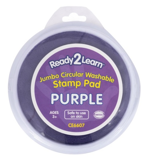 Jumbo Circular Washable Stamp Pad - Purple