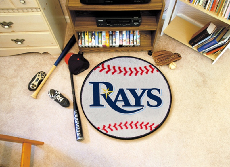 Mlb - Tampa Bay Rays Baseball Mat 26" Diameter