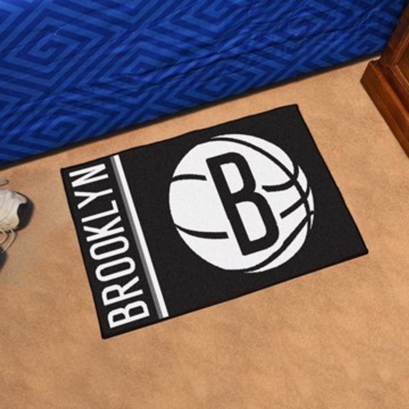Nba - Brooklyn Nets Uniform Inspired Starter Rug 19"X30"