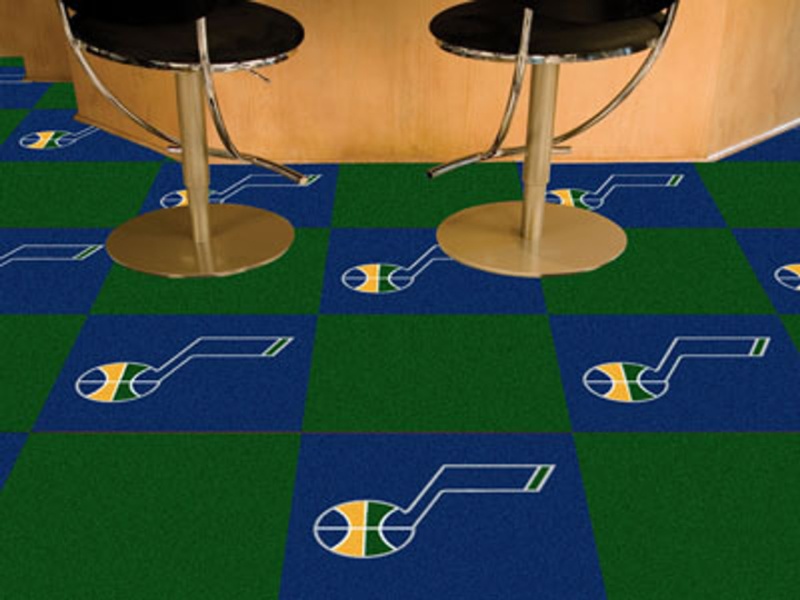 Utah Jazz Carpet Tiles 18"X18" Tiles