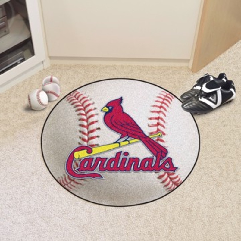 Mlb - St. Louis Cardinals Baseball Mat 26" Diameter