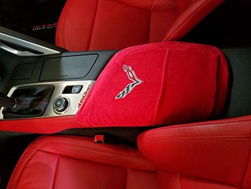 Corvette C7 2014-2018 Red Console Cover