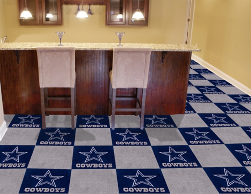 Dallas Cowboys Carpet Tiles 18"X18" Tiles