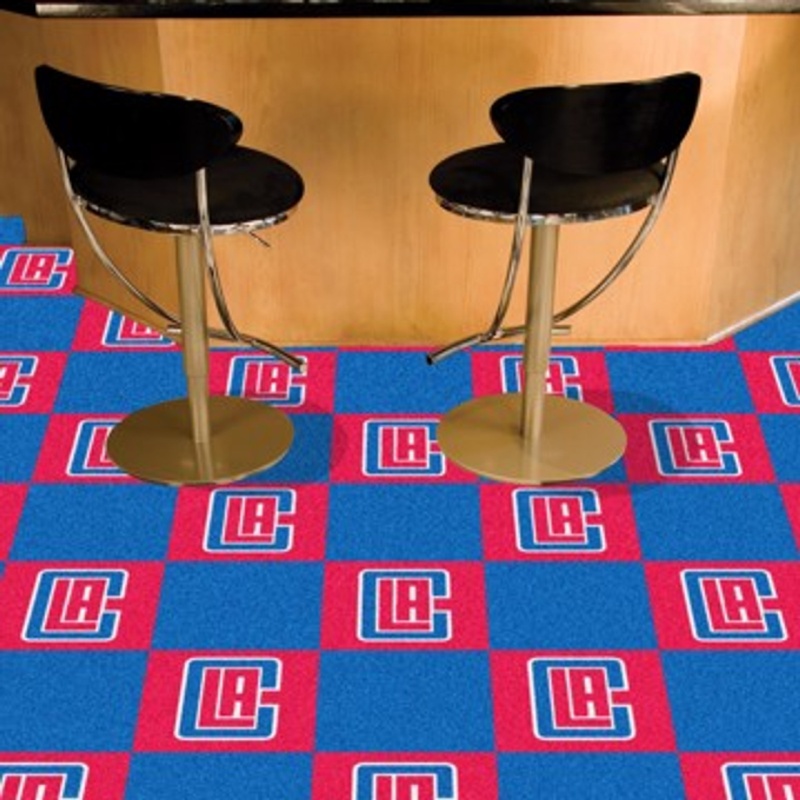 Los Angeles Clippers Carpet Tiles 18"X18" Tiles