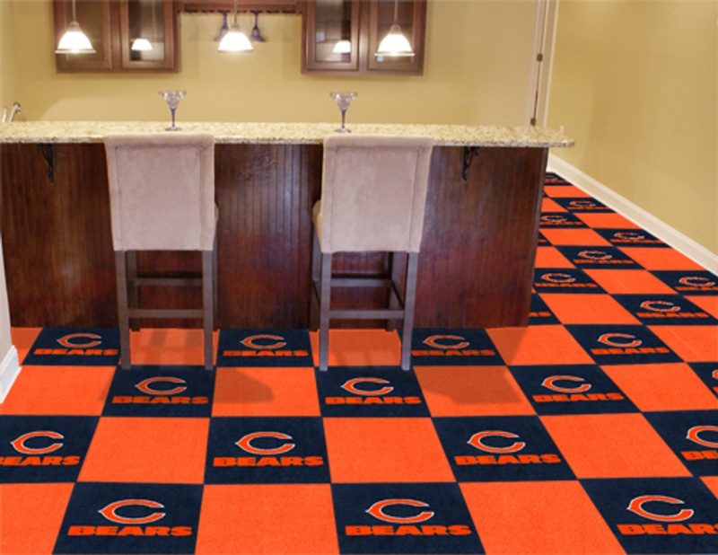 Chicago Bears Carpet Tiles 18"X18" Tiles