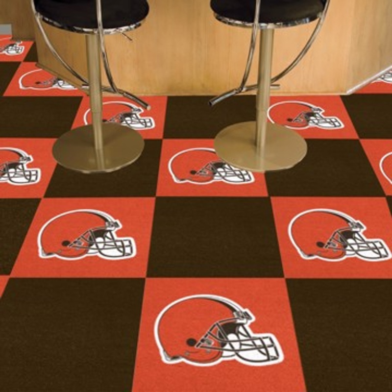 Cleveland Browns Carpet Tiles 18"X18" Tiles