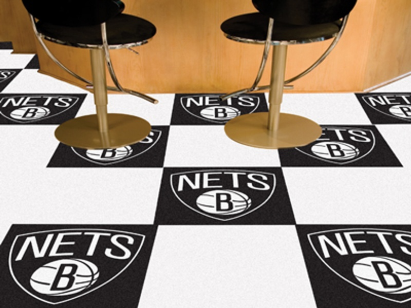 Brooklyn Nets Carpet Tiles 18"X18" Tiles