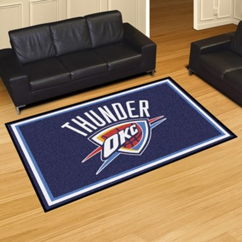 Oklahoma City Thunder Rug 5X8 60"X92"