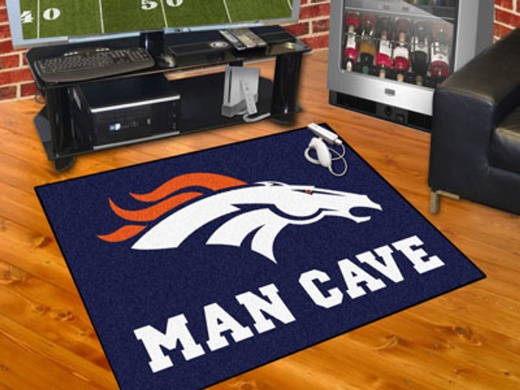 NFL Denver Broncos Man Cave All-Star Mat 34"X45"